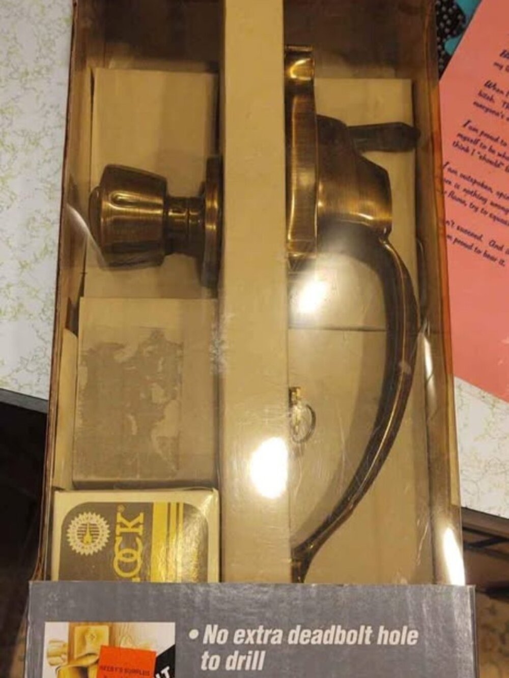 Weiser Bolt Entrance Handle Set with Built In Security Deadbolt